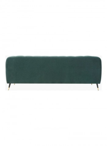 3-Seater Alison Sofa With 2-Scatter Cushions Green 86x71x198cm