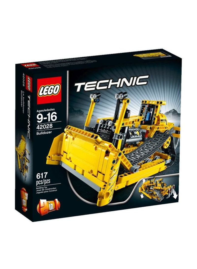 617-Piece Technic Bulldozer Toy Set 42028