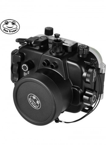 Underwater Diving Housing For Canon Powershot G1X Mark III أسود