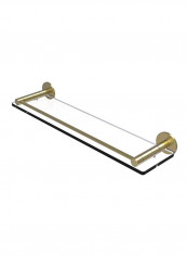 Fresno Collection Vanity Rail Glass Shelf Clear/Gold 22inch