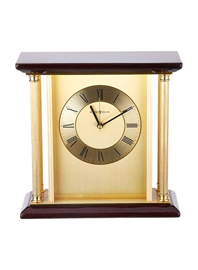 Carlton Table Clock Brown/Beige/Black 22x23x1centimeter