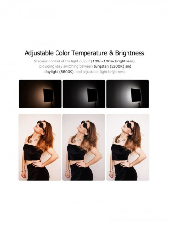 Flexible LED Video Light 60x60centimeter Black/White