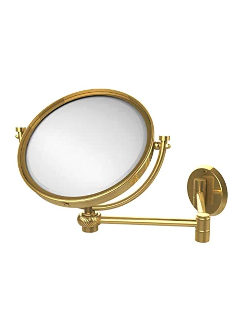 Brass Wall Mounted Mirror Gold 8inch