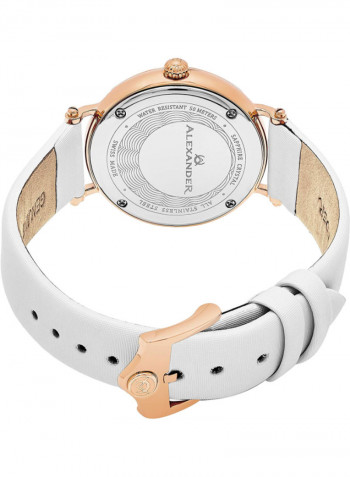 Women's Monarch Roxana Leather Analog Wrist Watch A201-03