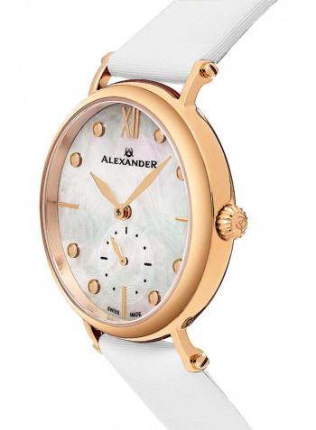 Women's Monarch Roxana Leather Analog Wrist Watch A201-03