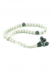 Knitted Silver Prayer Beads