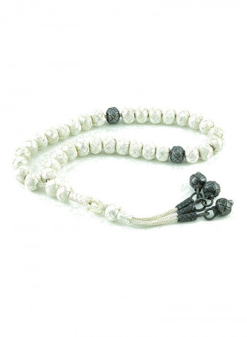 Knitted Silver Prayer Beads