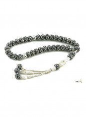 Knitted Silver Prayer Beads