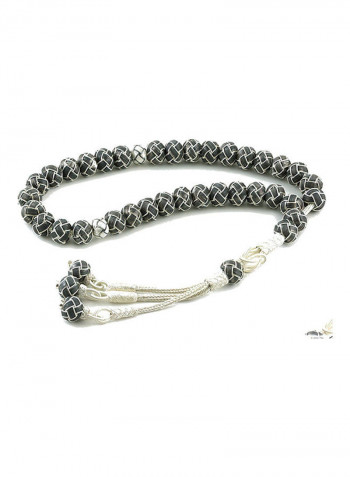 Knitted Silver Prayer Beads