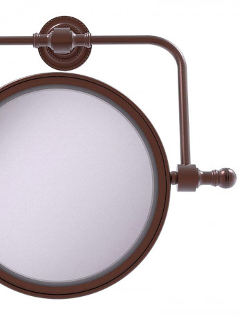 Retro Dot Collection Wall Mounted Make-Up Mirror Antique Copper