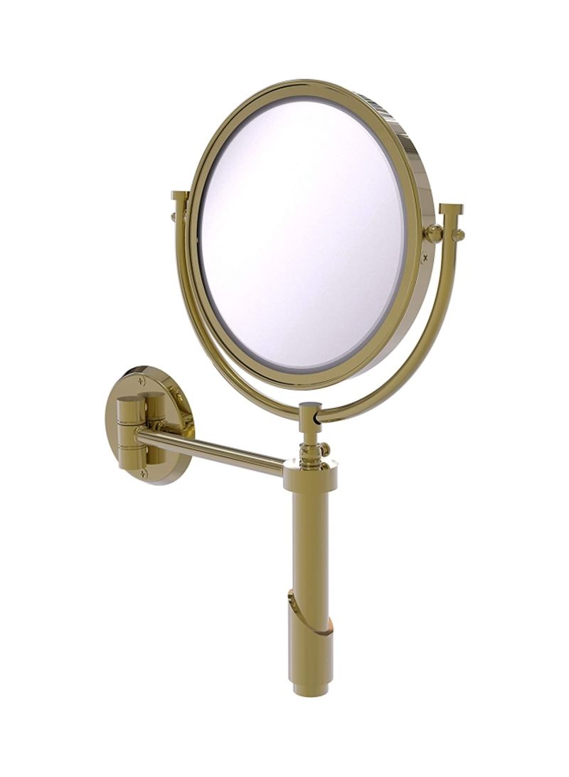 Tribecca Collection Wall Mounted Make-Up Mirror Gold/Clear