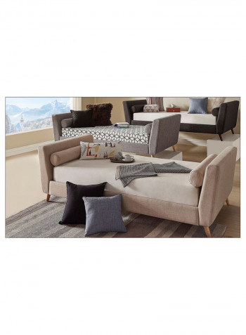 Modern Sofa Bed Frame With Mattress Charcoal Grey