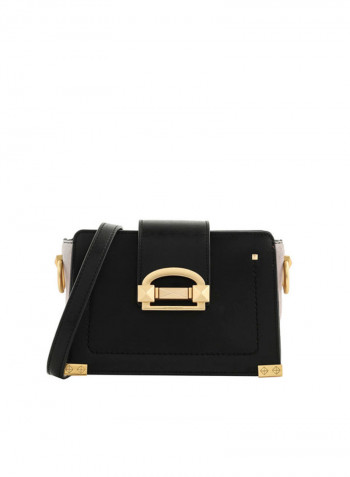 Strong Leather  Sholder Bag أسود