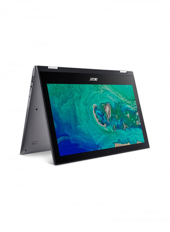 Spin 1 SP111 Convertible 2-In-1 Laptop With 11.6-Inch Display, Celeron N4000 Processor/4GB RAM/128GB eMMC/Intel HD Graphics Steel Gray