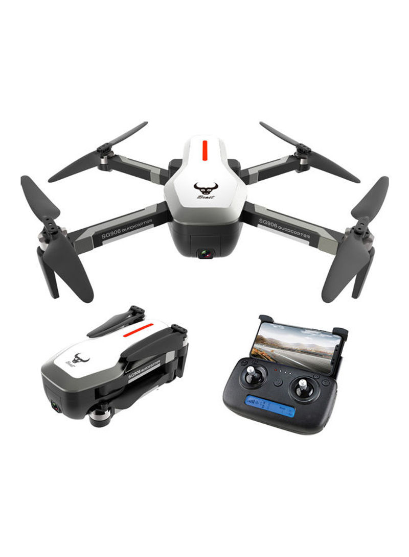 SG906 GPS Brushless 4K Drone with Camera Handbag 5G Wifi FPV Foldable Optical Flow Positioning Altitude Hold RC Quadcopter White 30.1*14.5*23.6cm
