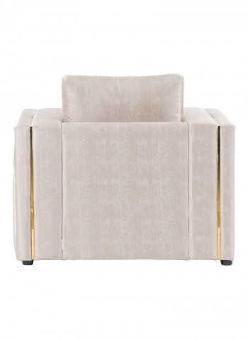 1 Seater Fabric Sofa Beige