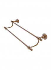 Retro Wave Collection Brass Double Towel Bar Bronze 18inch