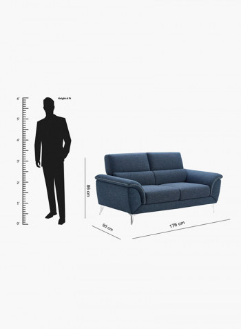 2-Seater Wingzy Sofa Blue