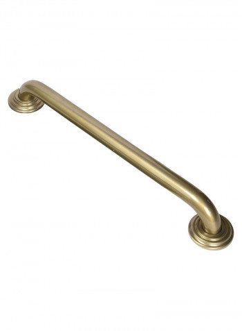 Grab Bar With Traditional Round Flange Gold 18inch