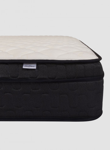 Pockets Springs Luxury Queen Size Soft Mattress Dark Grey/Black 160 x 200cm
