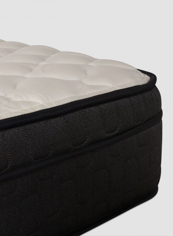 Pockets Springs Luxury Queen Size Soft Mattress Dark Grey/Black 160 x 200cm
