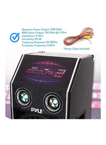 Stereo Passive Speaker B014EYWLJU Black