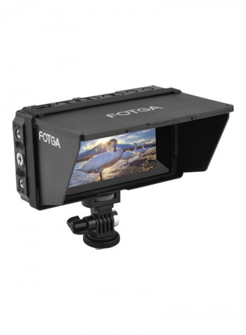 5 Inch Touch Screen On-Camera Field Monitor أسود
