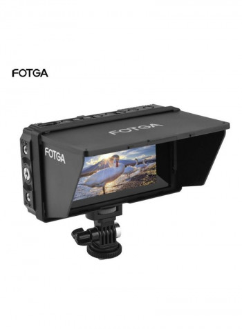 5 Inch Touch Screen On-Camera Field Monitor أسود