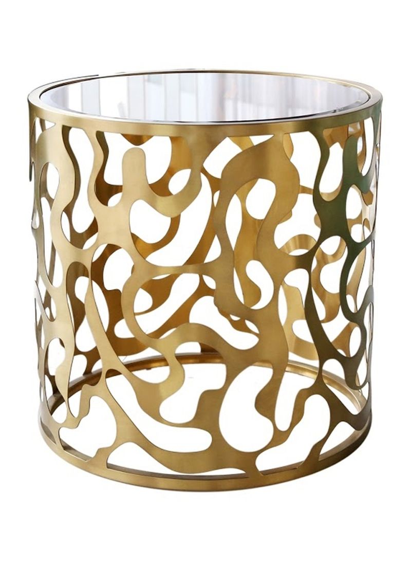 Barcelona End Table gold 60 x 60 x 60cm