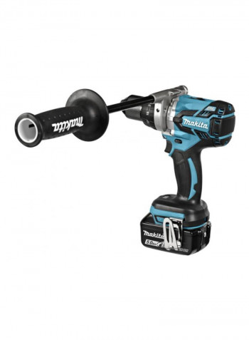 PT Makita Cordless Drill 18V DDF481RFJ Black/Blue/Silver ‎205x79x249millimeter