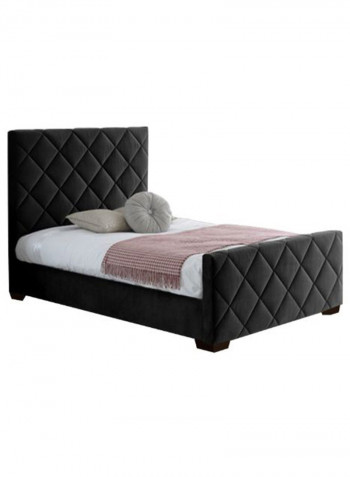 Bed Frame Without Mattress Black 160 x 200centimeter