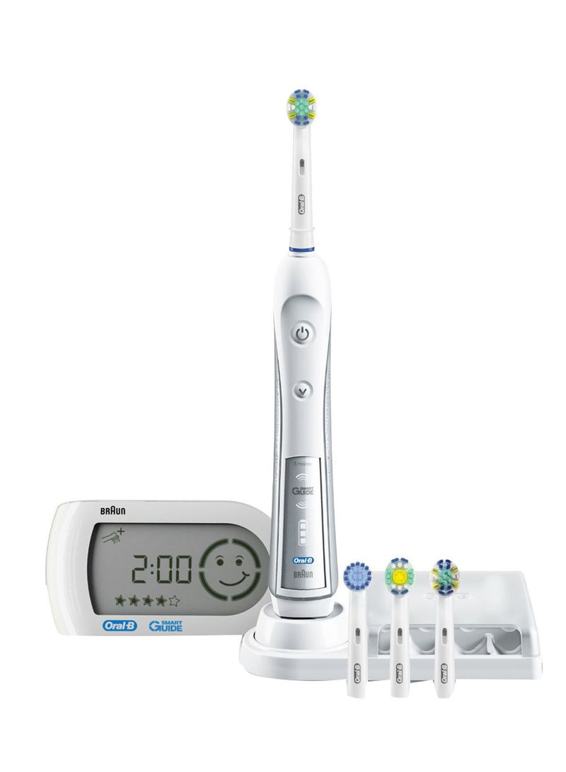 6900 Smart Series Rechargeable Toothbrush White/Grey/Green 8centimeter
