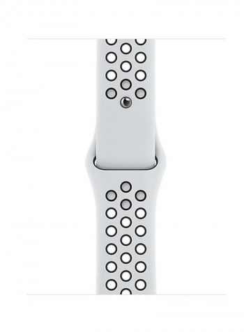 Watch Nike Series 6- 40 mm GPS Silver Aluminium Case With Nike Sport Band Pure Platinum/Black
