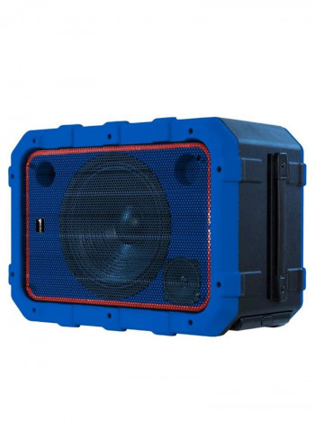 Rechargeable Weather-Resistant Trolley Speaker 10inch Blue
