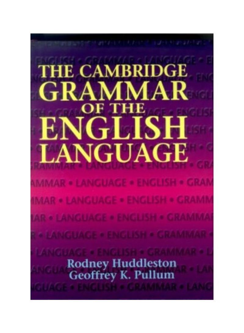 The Cambridge Grammar Of The English Language Hardcover English by Rodney Huddleston