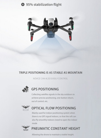 KK13 RC Drone With Camera 4K 5G WIFI 2-axis Gimbal Brushless 120°Wide Angle 33*13*27cm