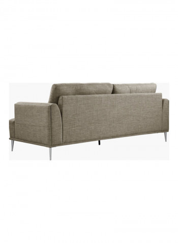 Stella 2-Seater Sofa Beige 80 x 180 x 91cm
