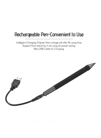 HD Graphic Tablet 40.5x25x1.9centimeter Black