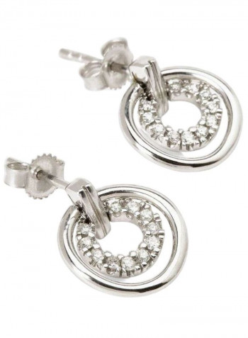 18K Gold Diamond Studded Earrings