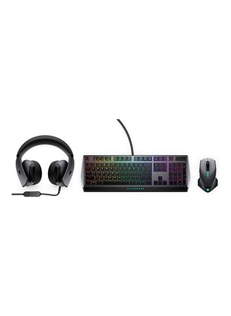 Gaming AW610M Mouse With AW510K Keyboard And AW510H Headset With Mic