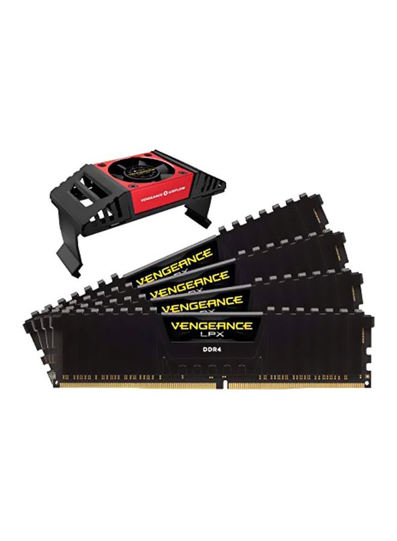 4-Piece Vengeance LPX DDR4 C19 RAM Kit With Airflow Cooler
