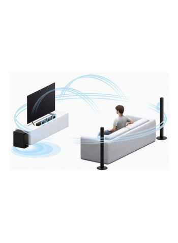 5.1 Channel Home Cinema Soundbar System HTS700RF Black
