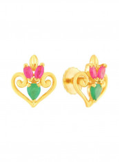 22 Karat Yellow Gold Gemstone Studded Earrings reviews 22 Karat Yellow Gold Gemstone Studded Earrings