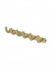 Remi Collection 6-Position Decorative Towel Hook Golden 15.5x3.2x3.2inch