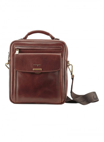 Statesman Leather Crossbody Bag For Women Brown