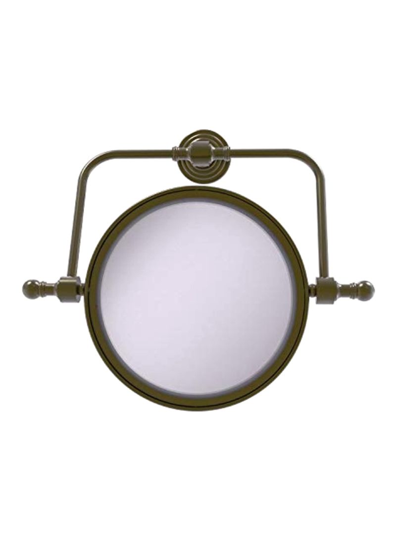 Wave Collection 2X Magnification Makeup Mirror Gold 8inch