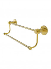 Mercury Collection Double Groovy Accents Towel Bar Gold 36inch