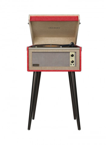 Dansette Bermuda Wireless Turntable 710244202572 Red/Beige