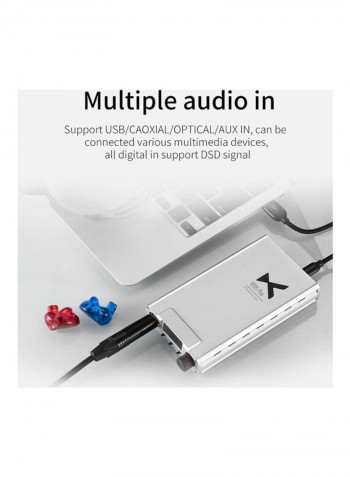 XD05 Plus Portable DAC Headphone Amplifier Silver