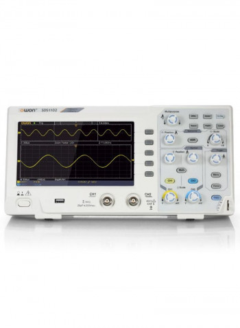 Dual Channel Digital Cathode Ray Oscilloscope White